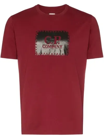 C.p. Company Cp Company Logo Print T-shirt In Red