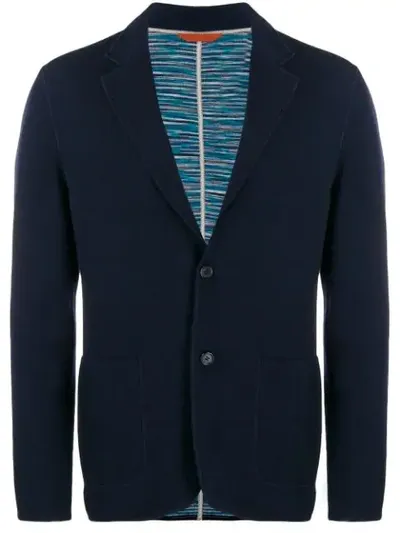 Missoni Single-breasted Blazer In Blue