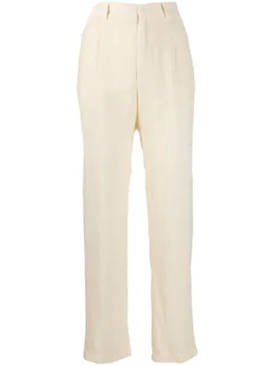 Forte Forte Corduroy Straight-leg Trousers In Neutrals