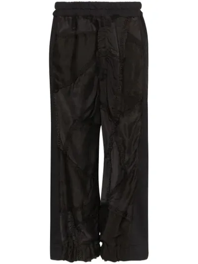 By Walid Sergio Embroidered Trousers In Black