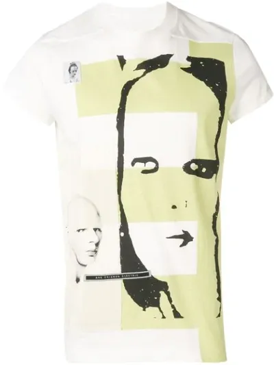 Rick Owens Drkshdw Printed T-shirt In White