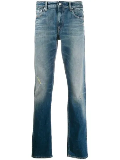 Calvin Klein Jeans Est.1978 Washed Denim Jeans In Blue