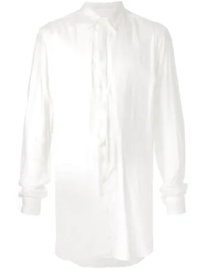 Julius Oversized Long-sleeved Shirt In White