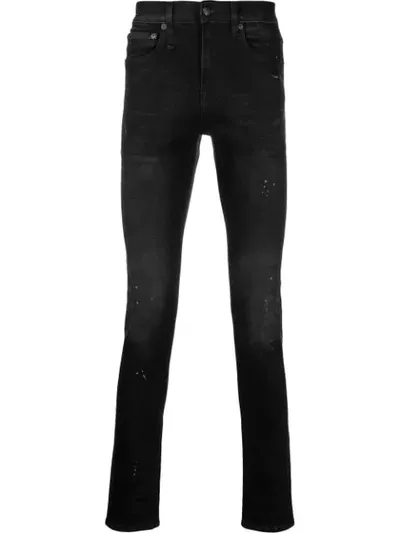 R13 Slim Fit Jeans In Black