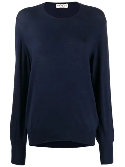 Ma'ry'ya Knitted Jumper In Blue