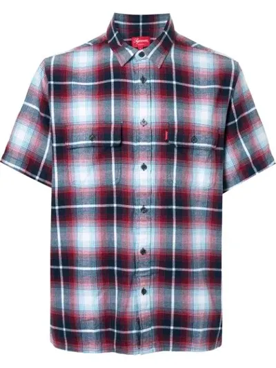 Supreme Plaid Flannel Shirt In White