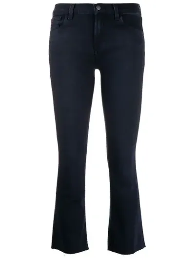 J Brand Skinny Crop Jeans In Blue