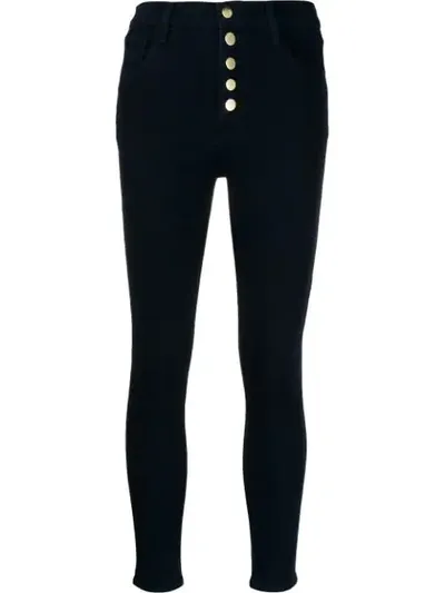 J Brand Cropped Skinny Jeans In Blue