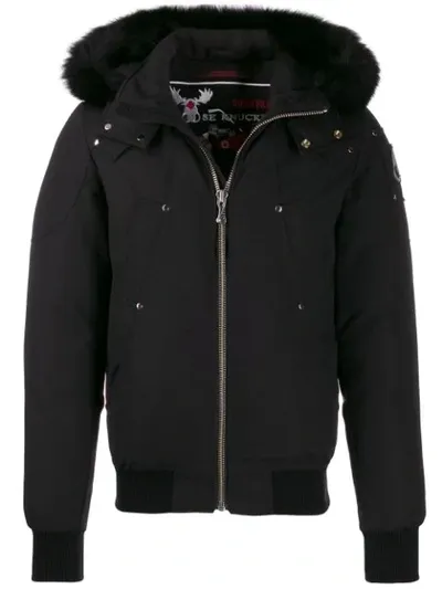 Moose Knuckles Padded Jacket In Black