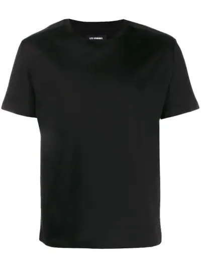 Les Hommes Basic T-shirt In Black