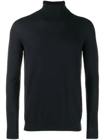 Iris Von Arnim Cashmere Rollneck Sweater In Blue