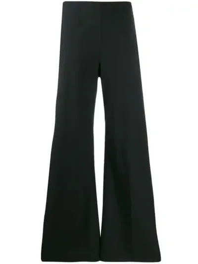 Forte Forte Knitted Flared Trousers In Black