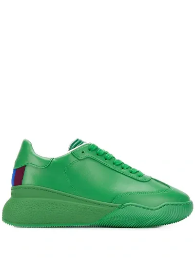 Stella Mccartney Loop Lace-up Sneakers In Green