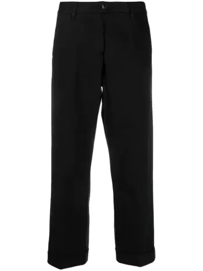 Woolrich Cropped Trousers In Black