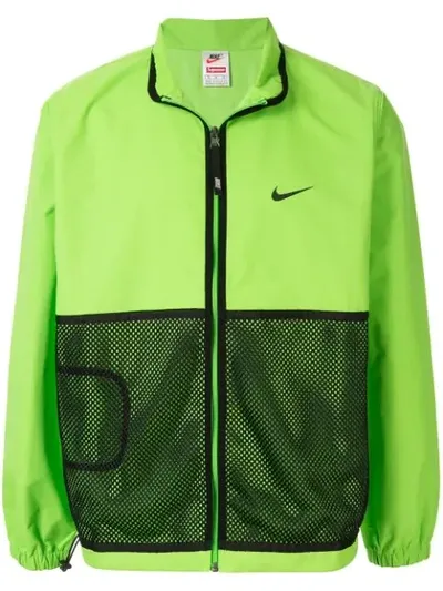 Supreme X Nike 'trail' Sportjacke In Green