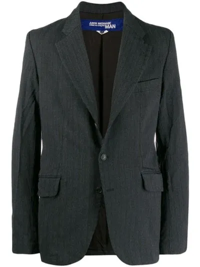 Junya Watanabe Striped Blazer In Green