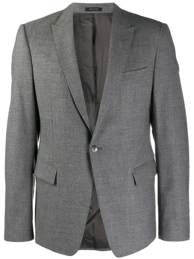 Pre-owned Giorgio Armani 1990's Classic Blazer In Grey