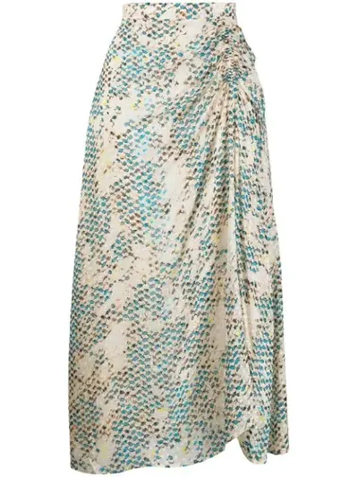 Lala Berlin Kufiya Snake Skirt In Neutrals