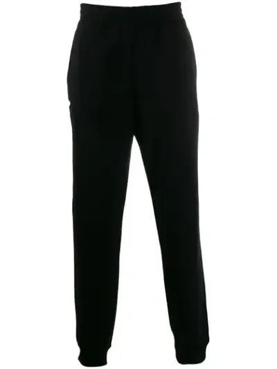 Msgm Logo Detail Track Pants In Black