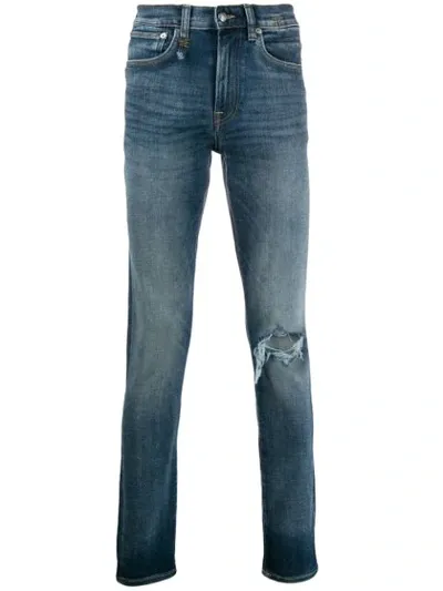 R13 Slim-fit Jeans In Blue