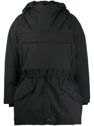 System Oversized Puffer Coat In Black