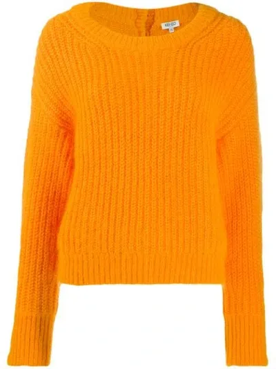 Kenzo Tassel Detail Jumper In Orange