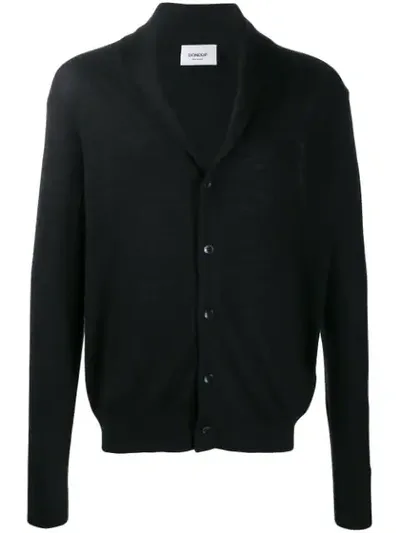 Dondup V-neck Cardigan In Black