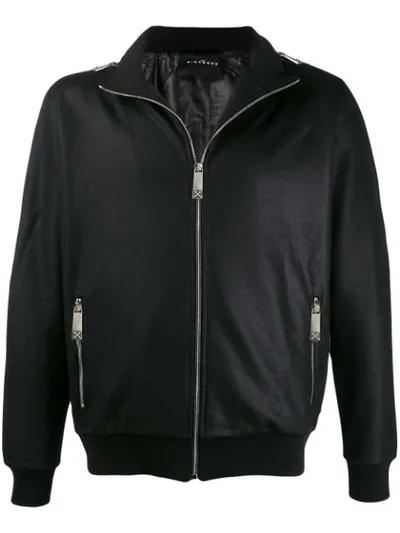 John Richmond Zip-up Jacket In Black