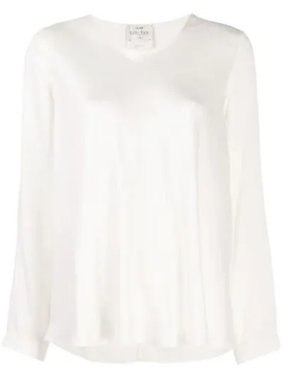 Forte Forte Round Neck Blouse In White