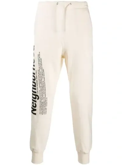 Neighborhood Jogginghose Mit Print In White