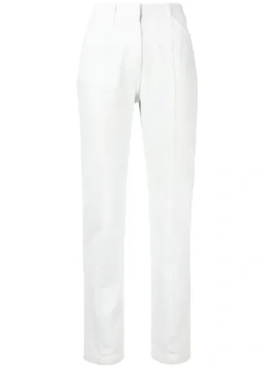 System Straight Leg Denim Jeans In White