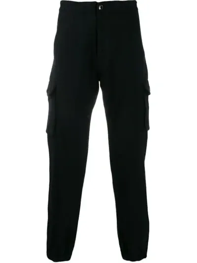 Neighborhood Side Print Track Pants In Black