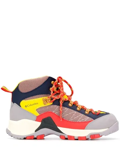 Henrik Vibskov X Columbia Tablerock Colour-block Trekking Boots In Yellow