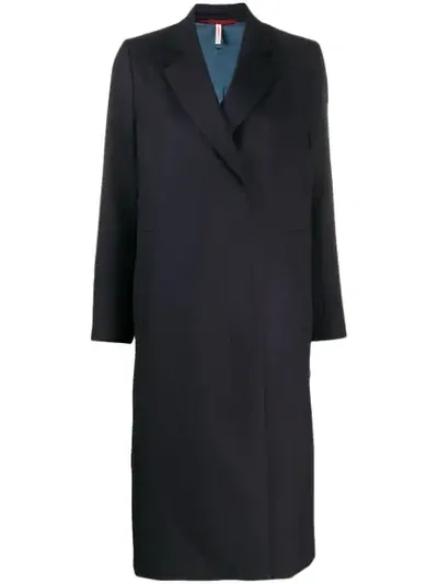 Indress Long Water Repellent Coat In Blue