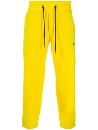 Gcds Shearling Track Pants In 04 Giallo