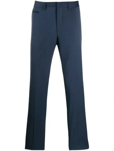 Hugo Boss Straight-leg Trousers In Blue