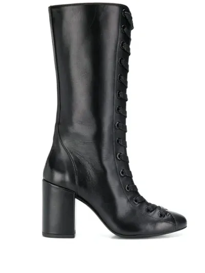 Maison Ernest Gamine Boots In Black