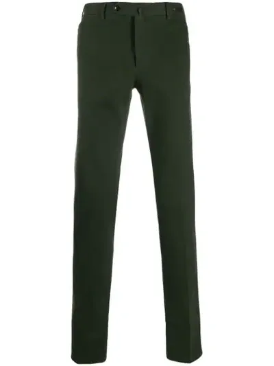 Pt01 Slim-fit Trousers In Green