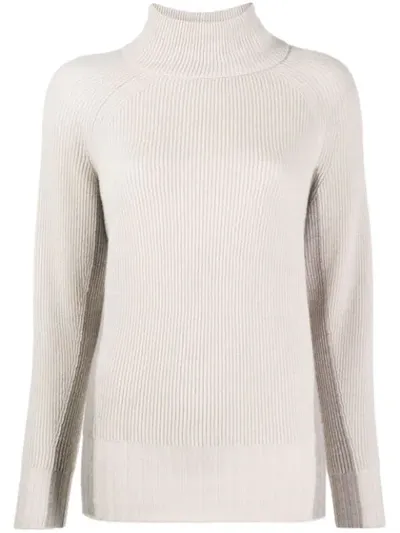 Lorena Antoniazzi Turtleneck Sweater In Neutrals