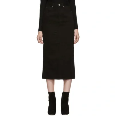 Totême Toteme Black Bitti Skirt In 290 Blk Rin