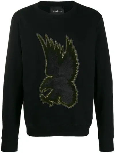 John Richmond Eagle Embroidered Sweatshirt In Black