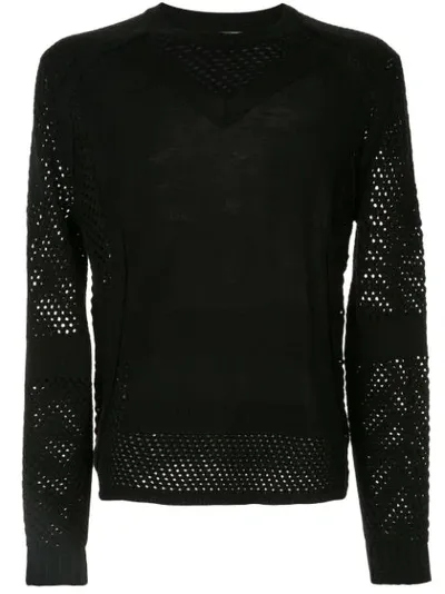 Craig Green Mesh Panels Jumper In Black