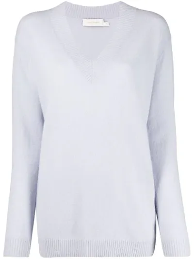 Zimmermann V-neck Cashmere Jumper In Blue