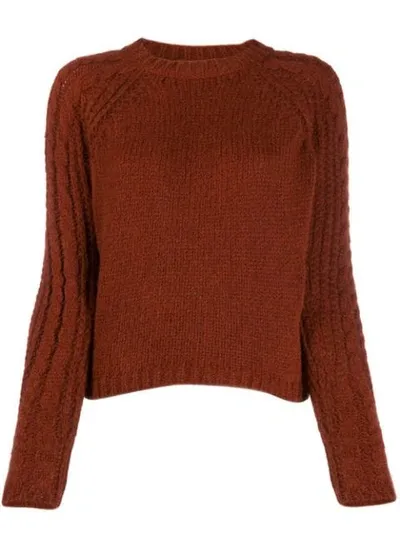 Forte Forte Chunky Knit Sweater In Brown