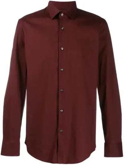 Hugo Boss Classic Collar Shirt In Red