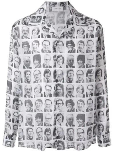 Ernest W Baker E.o.t.m Print Bowling Shirt In White