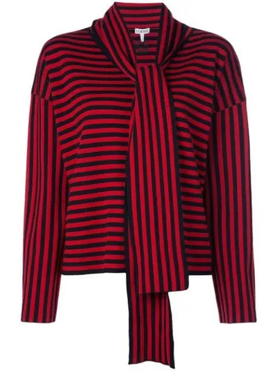 Loewe Gestreifter Pullover In Red