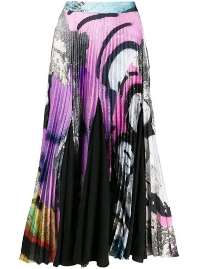 Marques' Almeida Marble Effect Printed Skirt In Pink