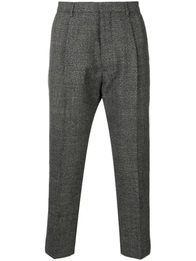 Ami Alexandre Mattiussi High-waisted Pleated Trousers In Grey