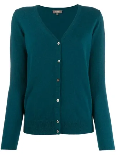 N•peal Cashmere V-neck Cardigan In Green